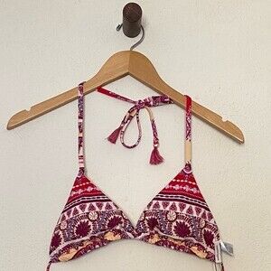NWT Nanette Lepore Azalea Paisley Print String Bikini Top